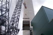 CC1800 DEMAG setting duct work for FGD PROJECT AT PA. POWERHOUSE