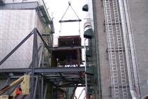 CC1800 DEMAG setting duct work for FGD PROJECT AT PA. POWERHOUSE